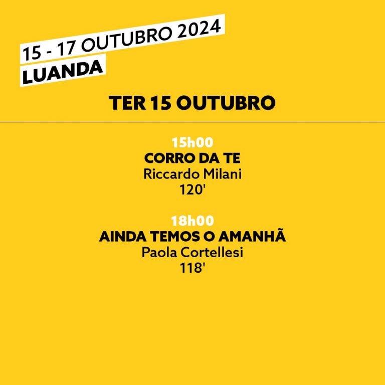 Banner programação terça 15